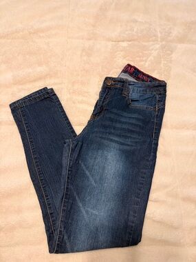 GOGO Star Women’s Skinny Jeans - Dark Blue